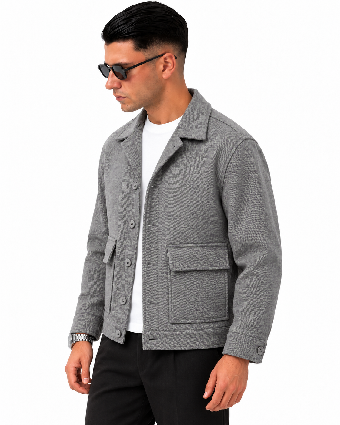 Giacca London 2026 Grigio, vista lato