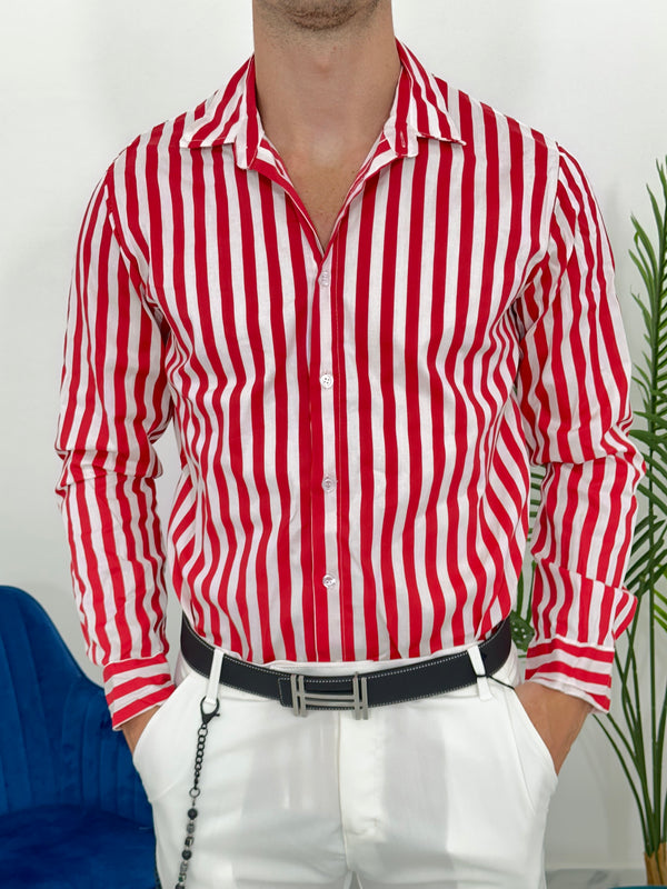 CAMICIA SANTORINI col.ROSSO