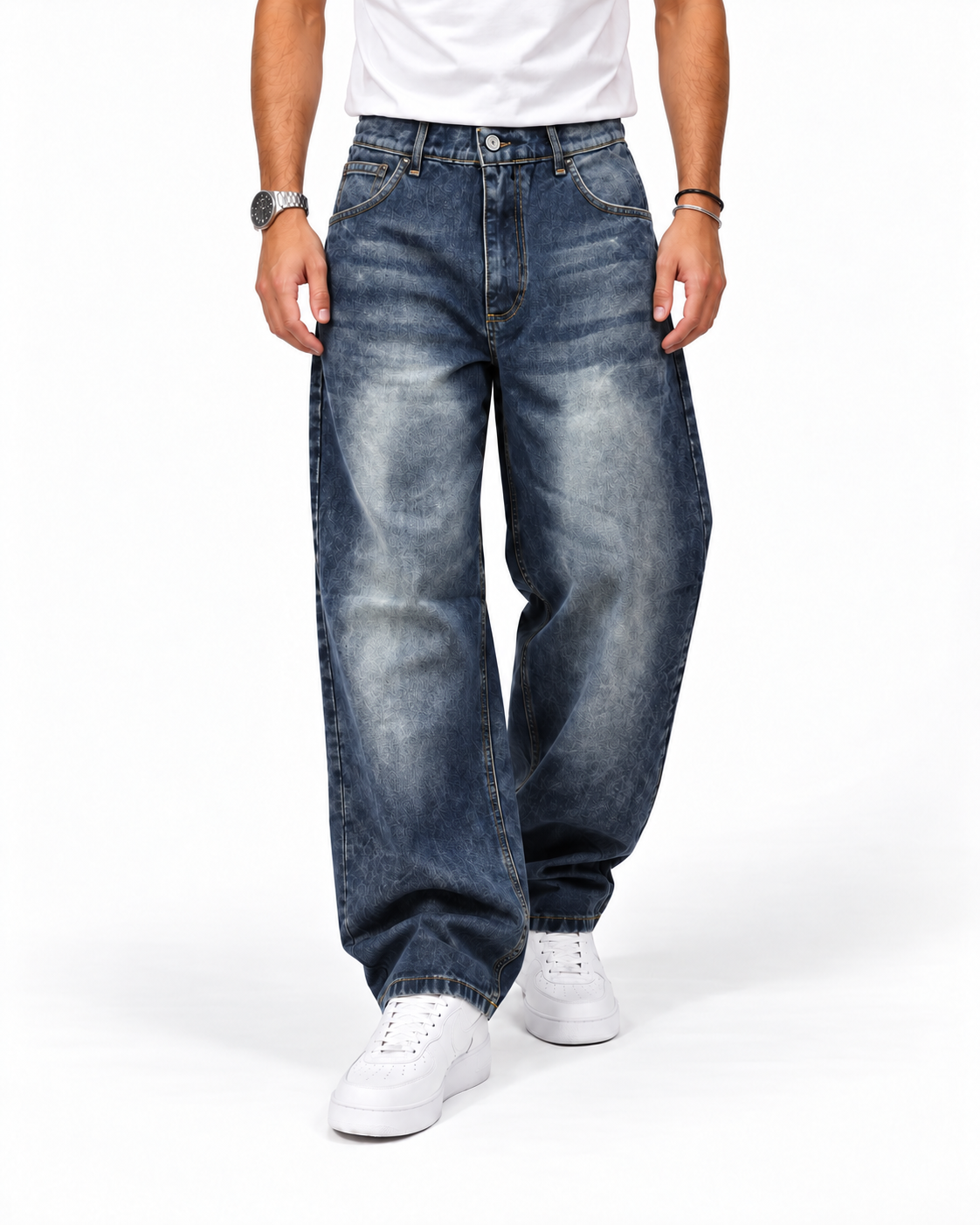 Jeans Harlem Blu, fronte mani corrette