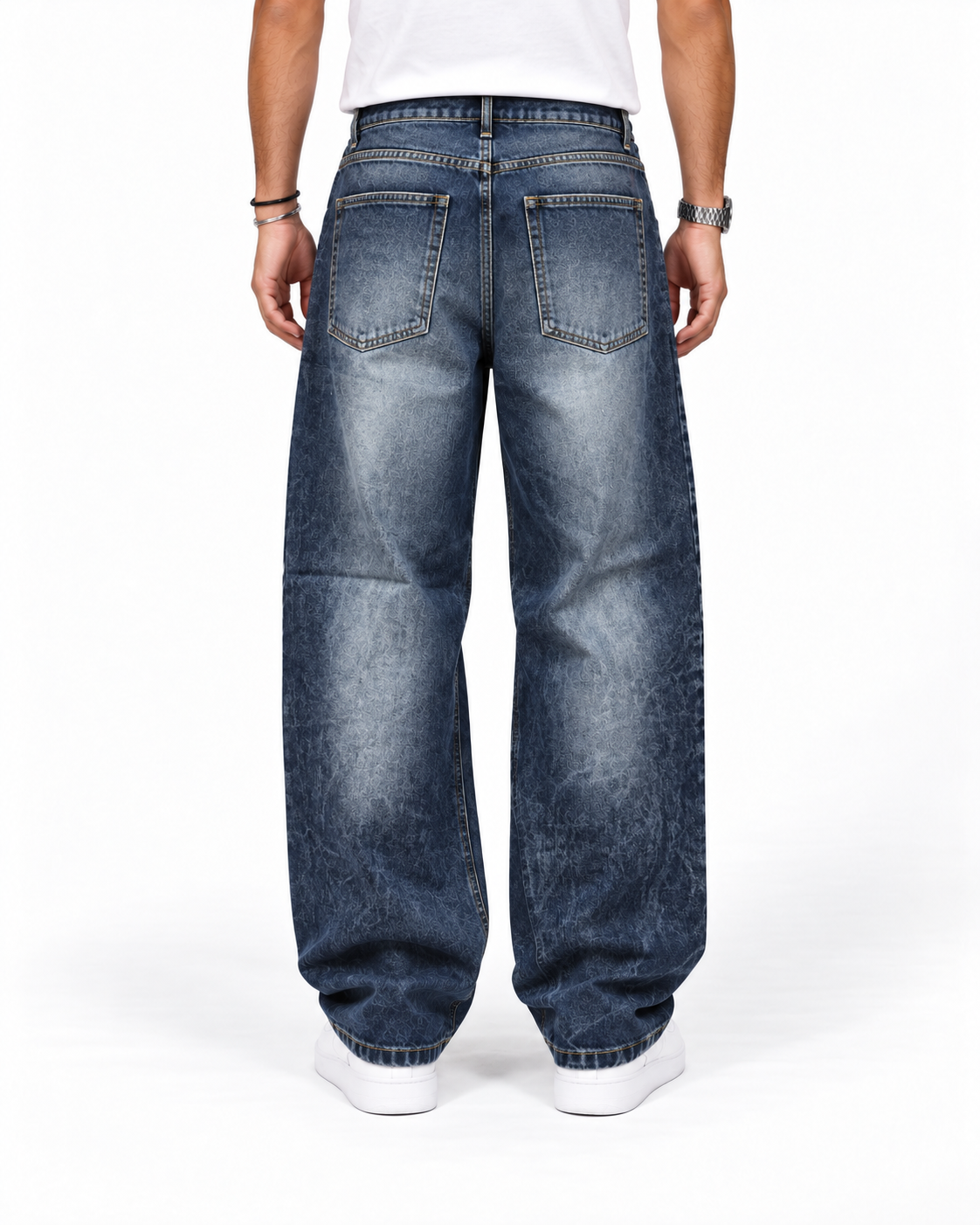 Jeans Harlem Blu, retro ricostruito