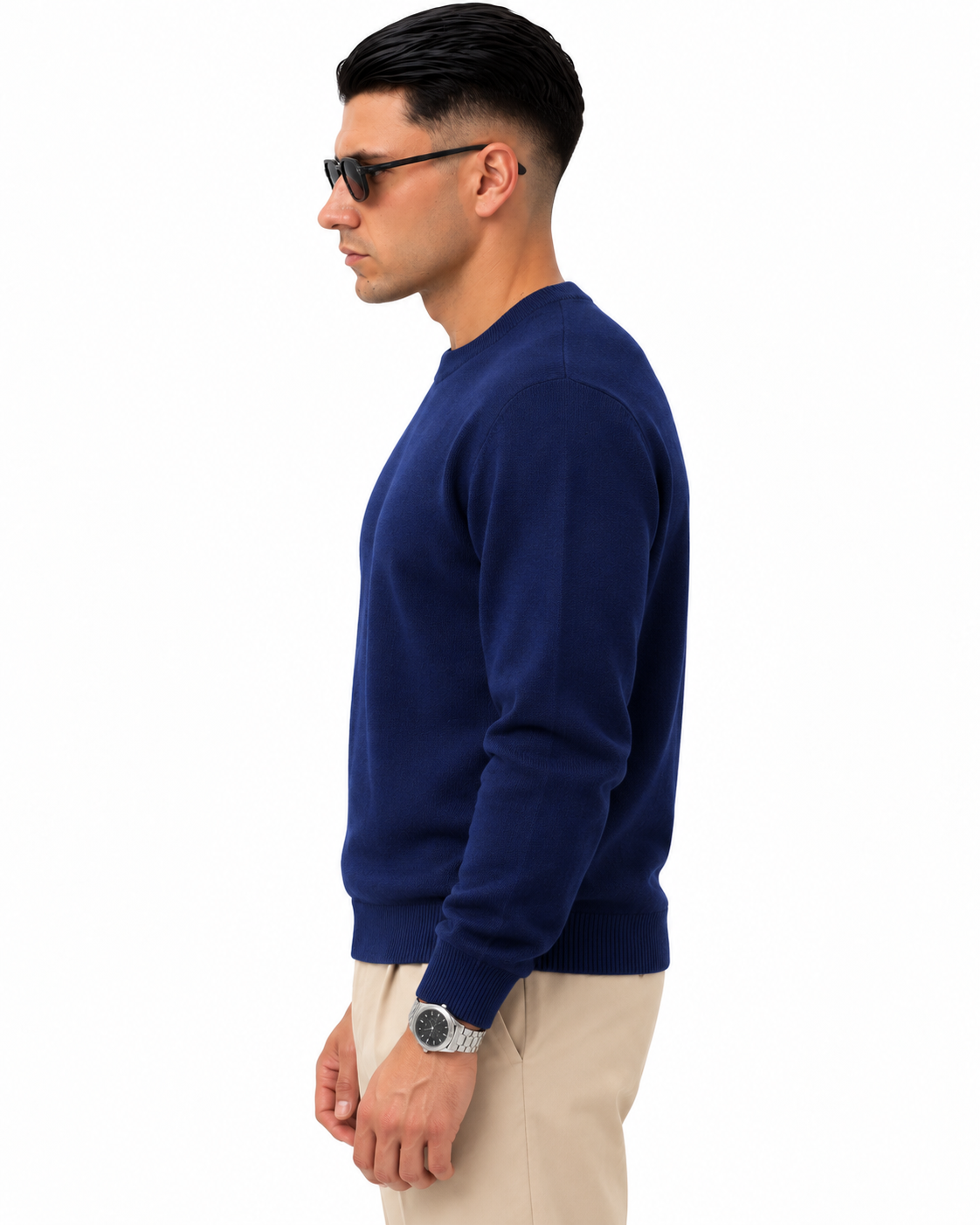 Maglioncino in filo Blu lato