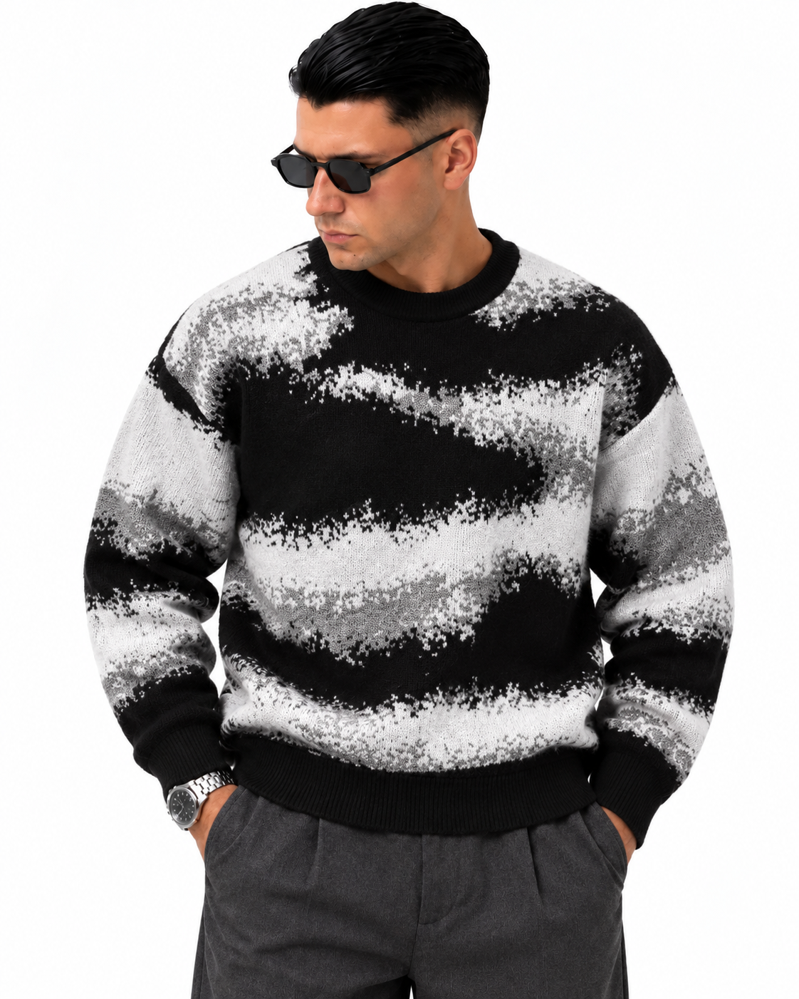 Maglione Artic Nero fronte