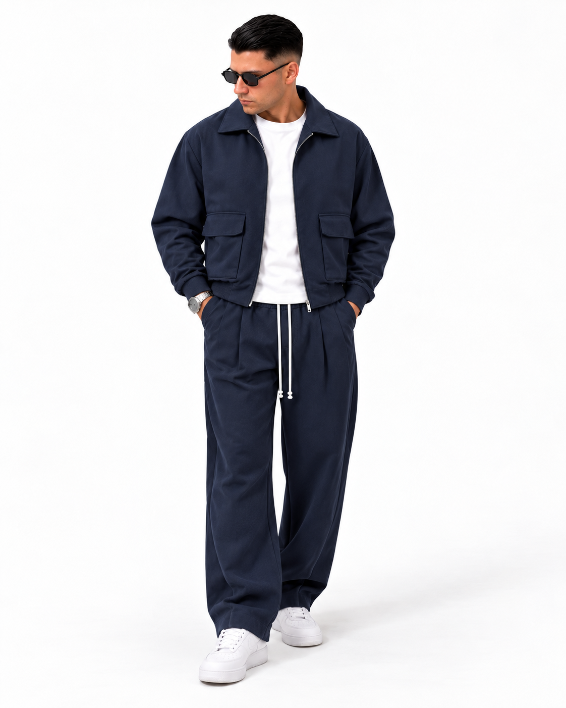 COMPLETO SAINT TROPEZ Blu navy fronte rifatto