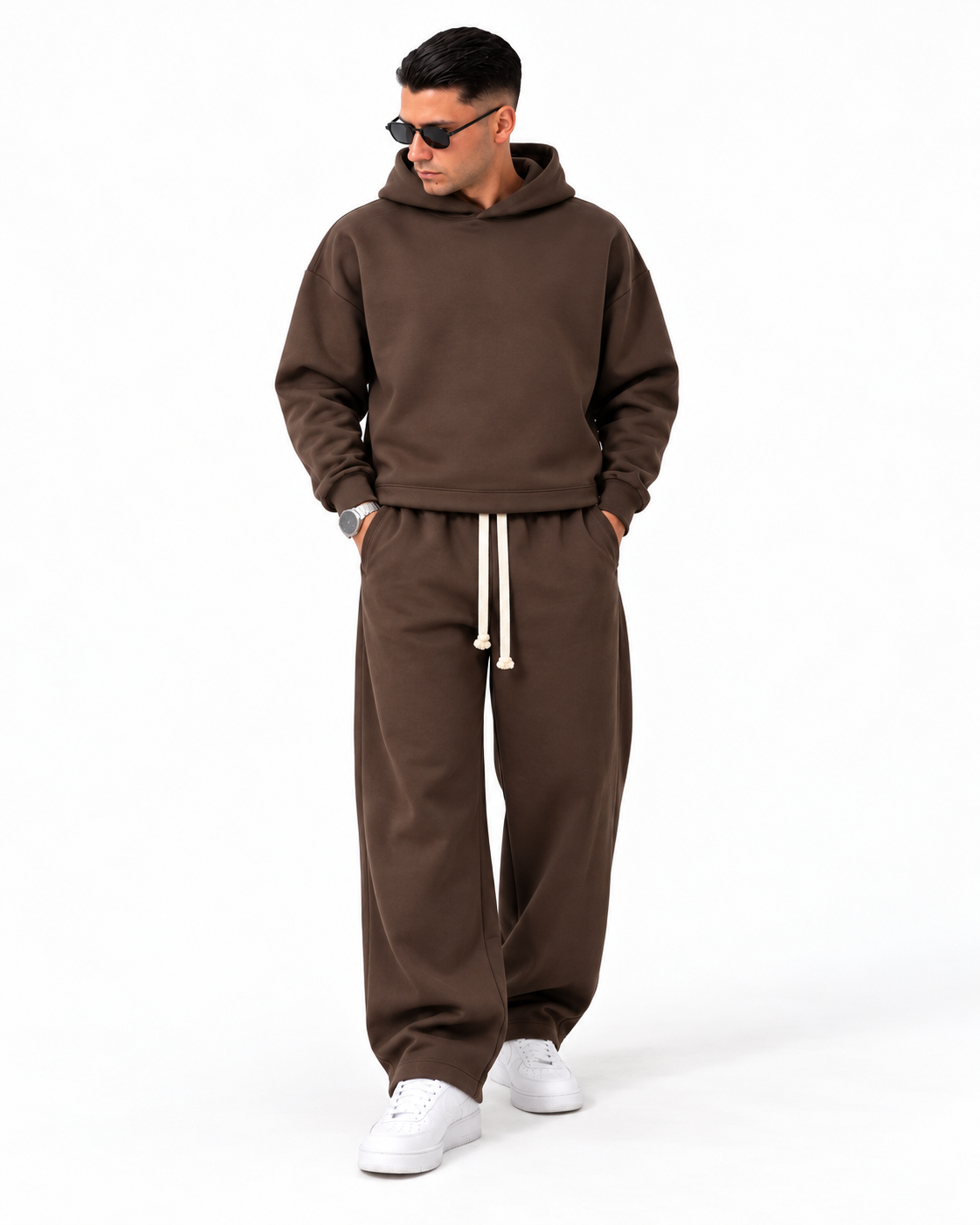 TUTA SCUBA BAGGY Marrone fronte rifatto