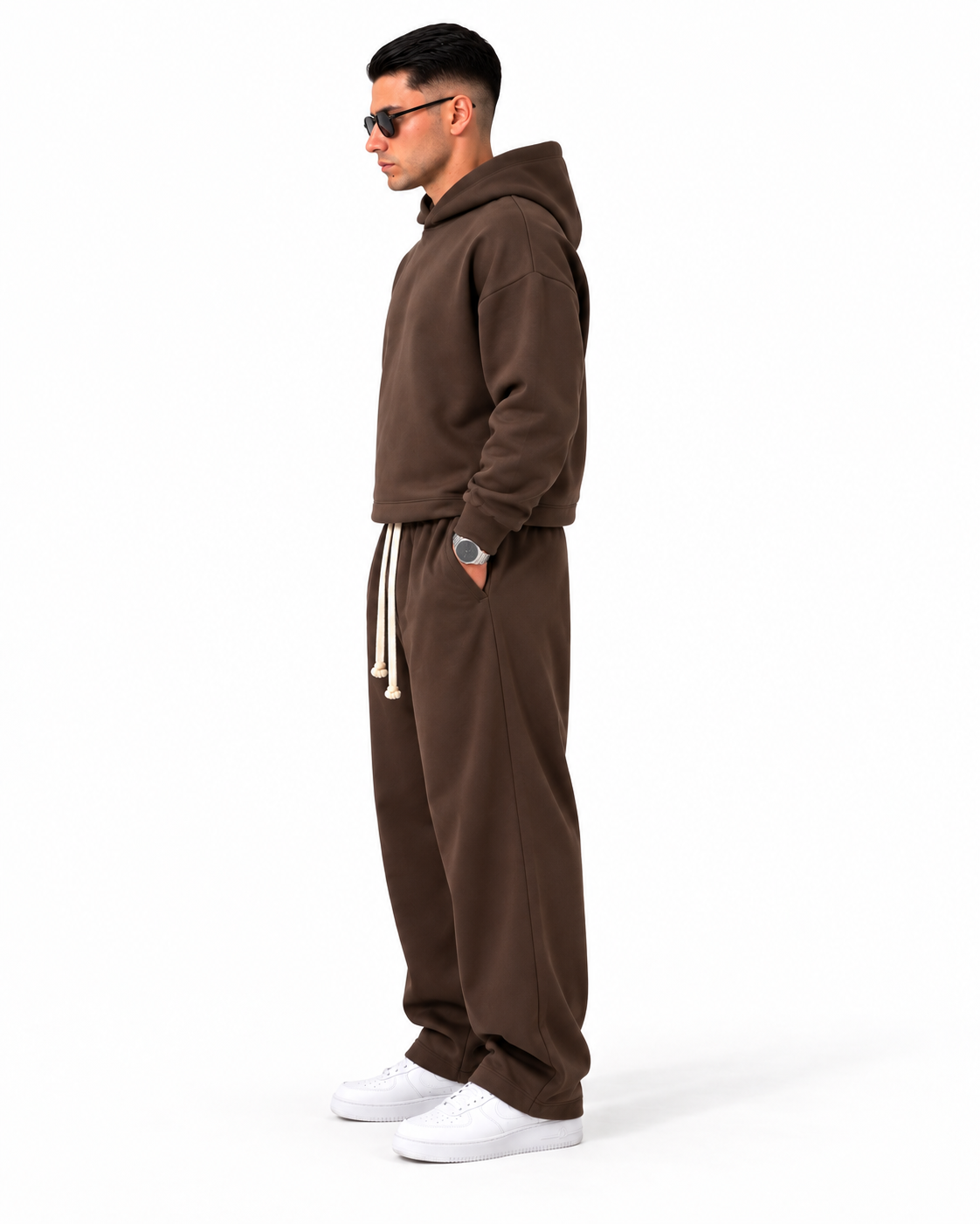 TUTA SCUBA BAGGY Marrone lato rifatto