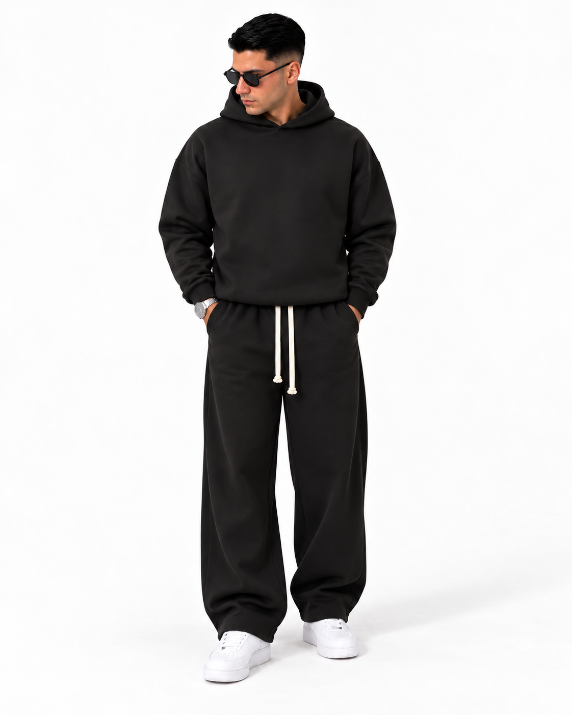 TUTA SCUBA BAGGY Nero fronte rifatto