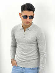 POLO CON ZIP IN FILO