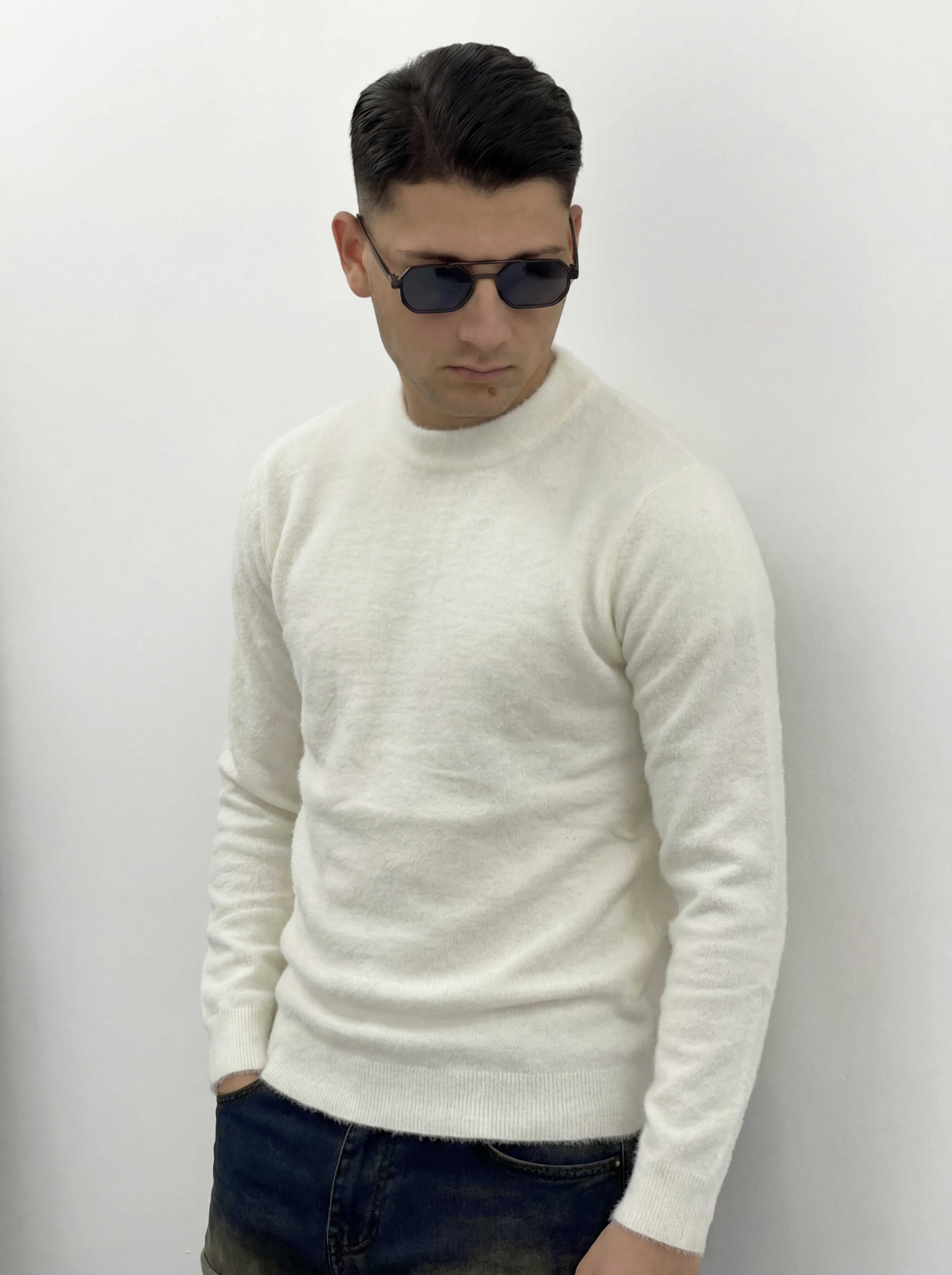 MAGLIONCINO EFFETTO SPAZZOLATO 2.0