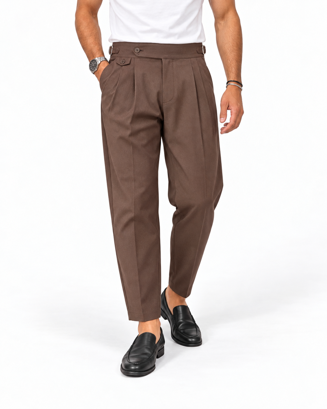 Pantalone Sartoriale ZP69 Marrone, fronte