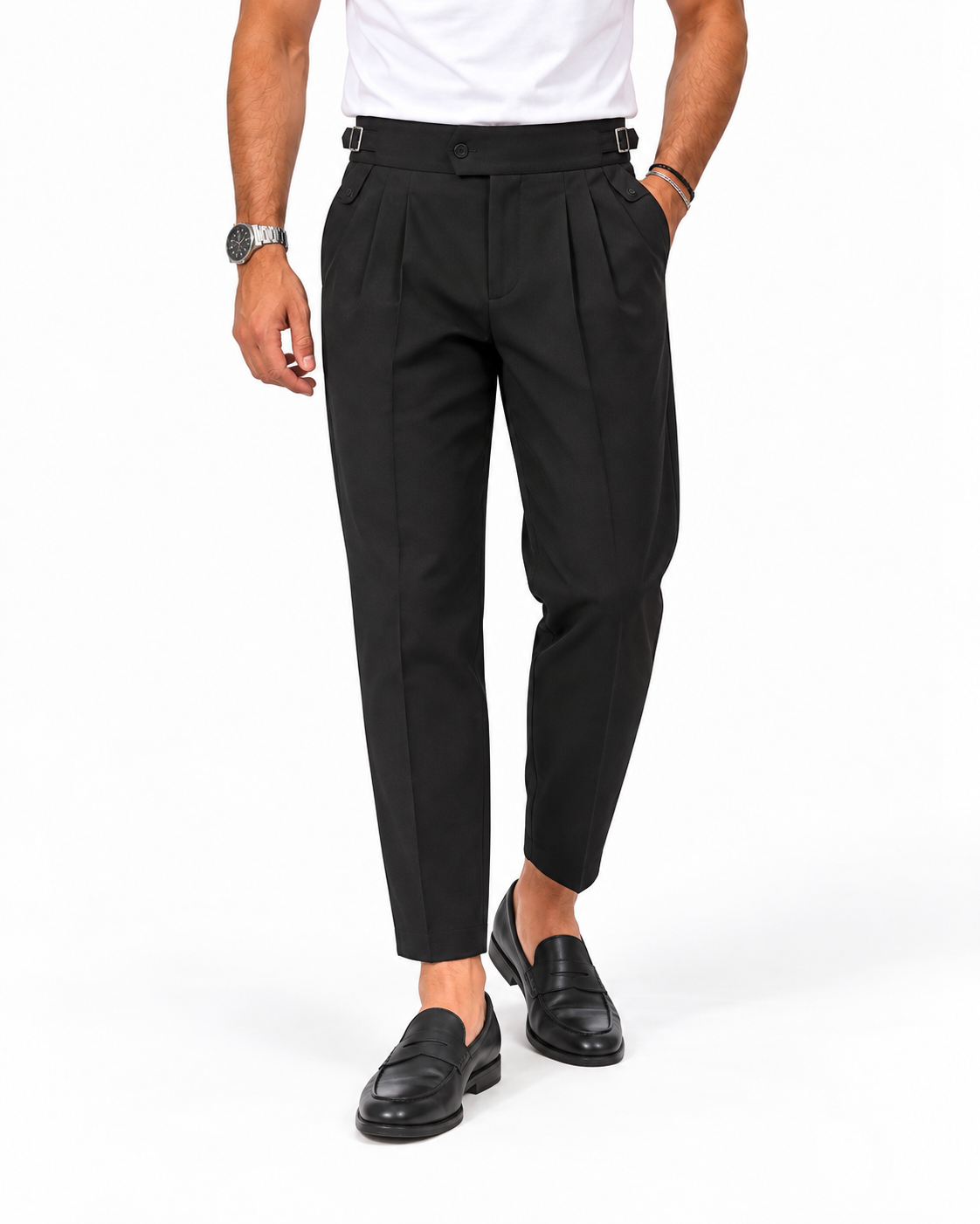Pantalone Sartoriale ZP69 Nero, fronte