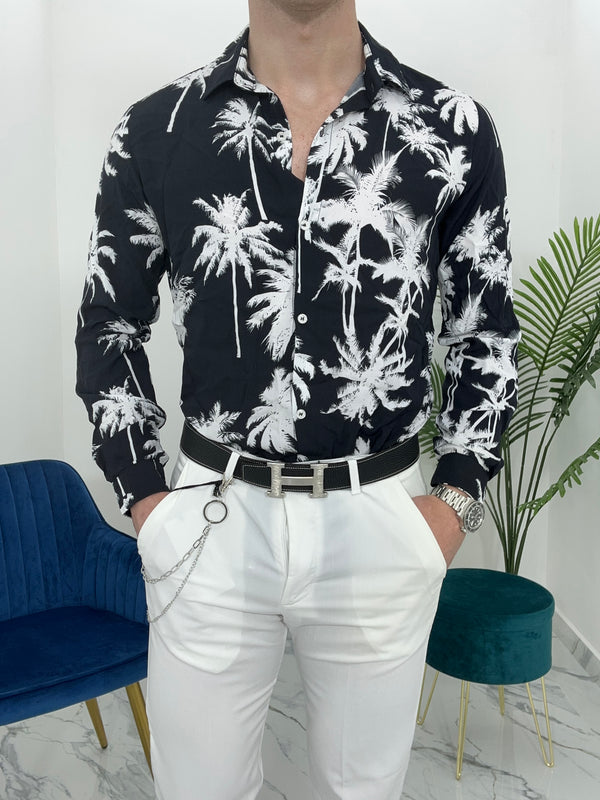 CAMICIA PALM IN VISCOSA