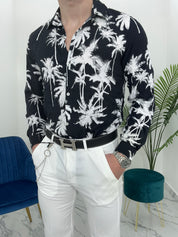 CAMICIA PALM IN VISCOSA