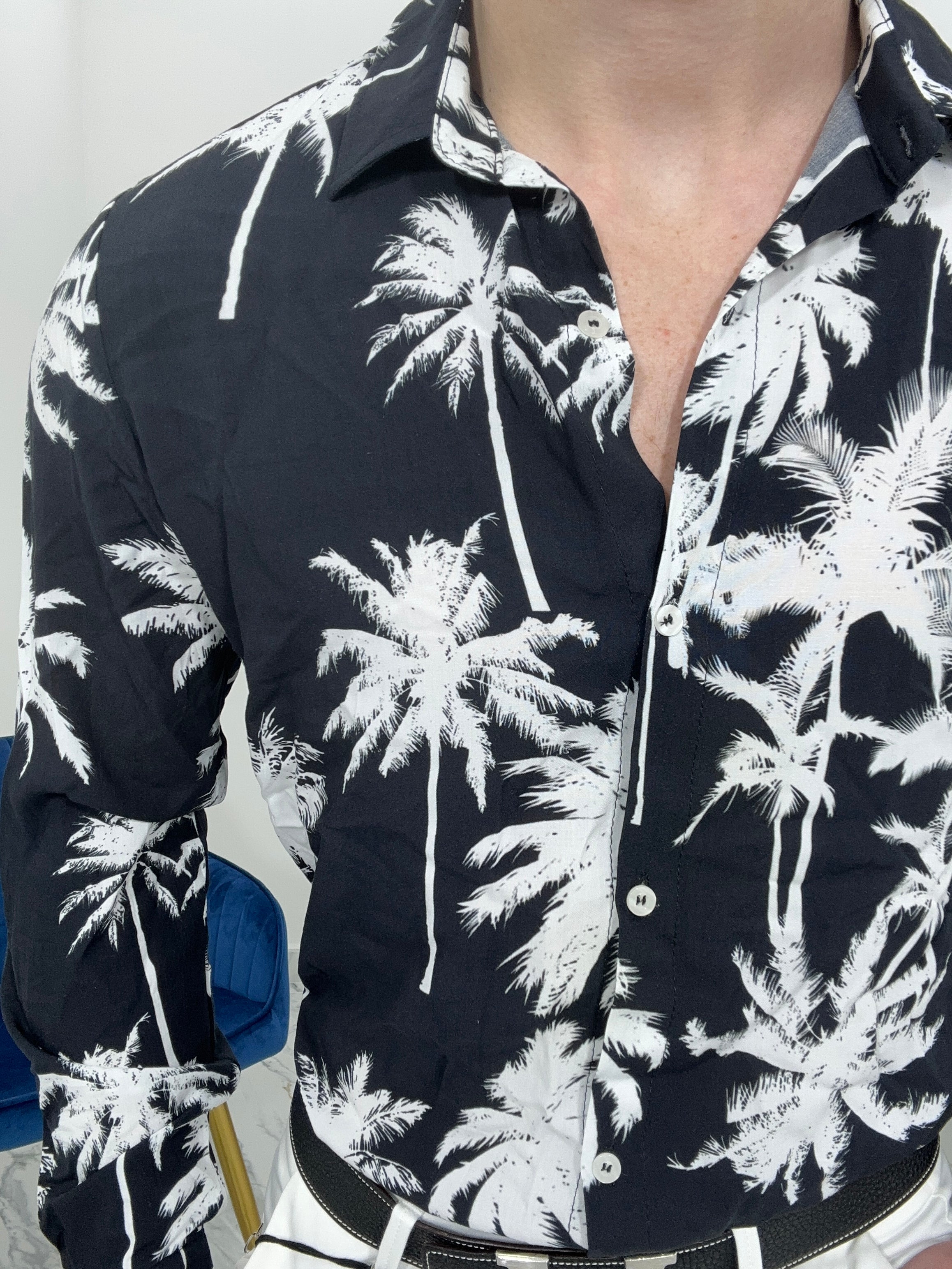 CAMICIA PALM IN VISCOSA