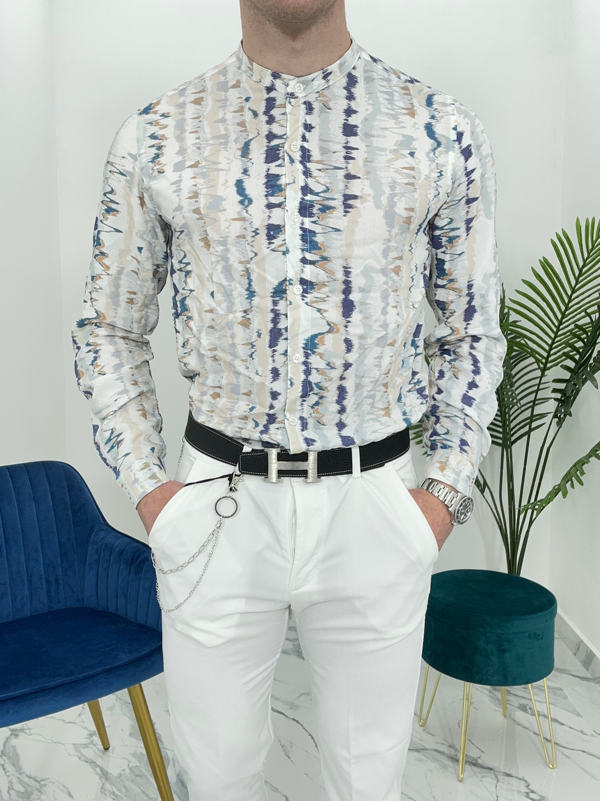 CAMICIA MARBLE IN VISCOSA