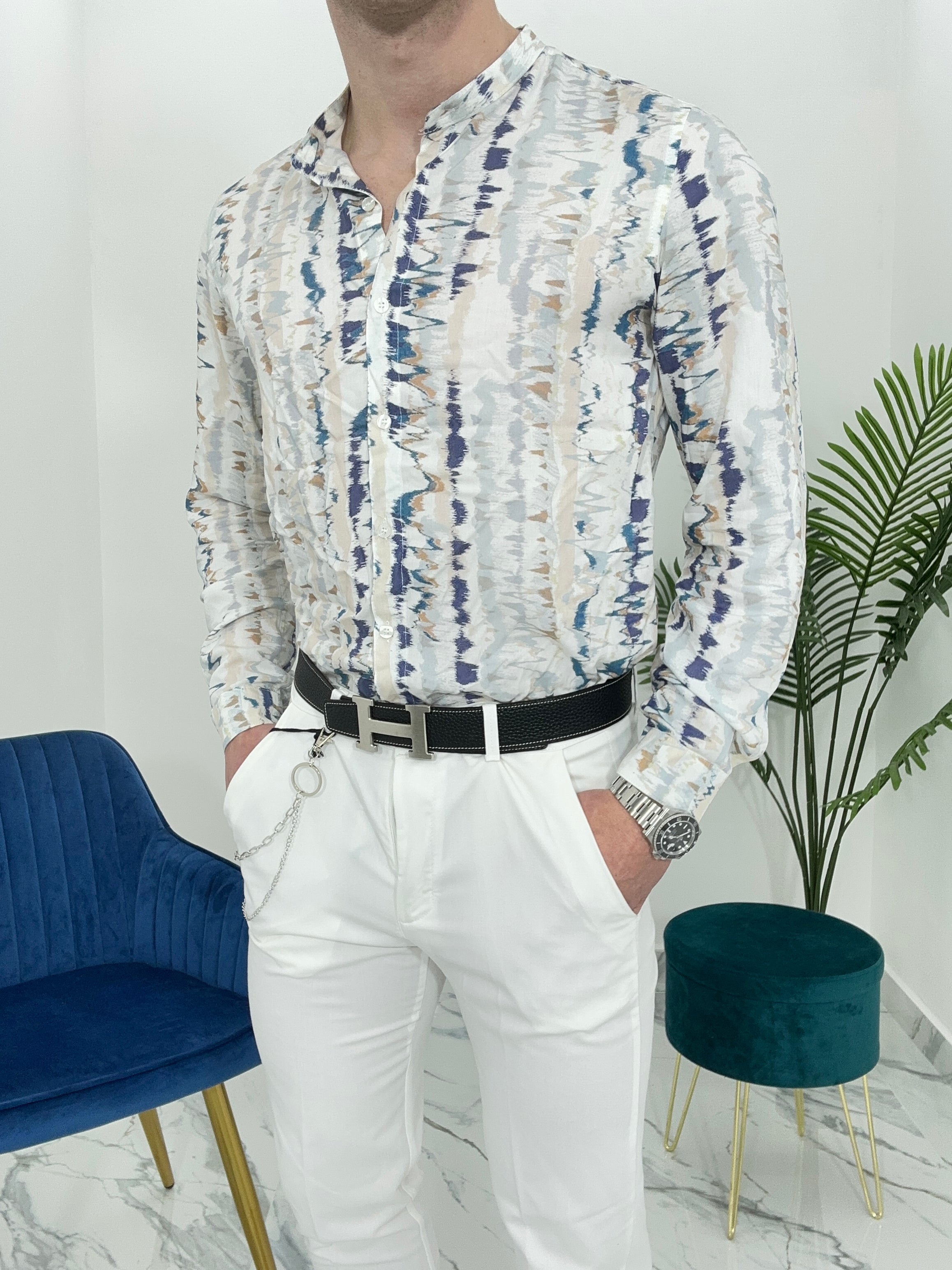 CAMICIA MARBLE IN VISCOSA