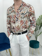 CAMICIA GREEK IN VISCOSA