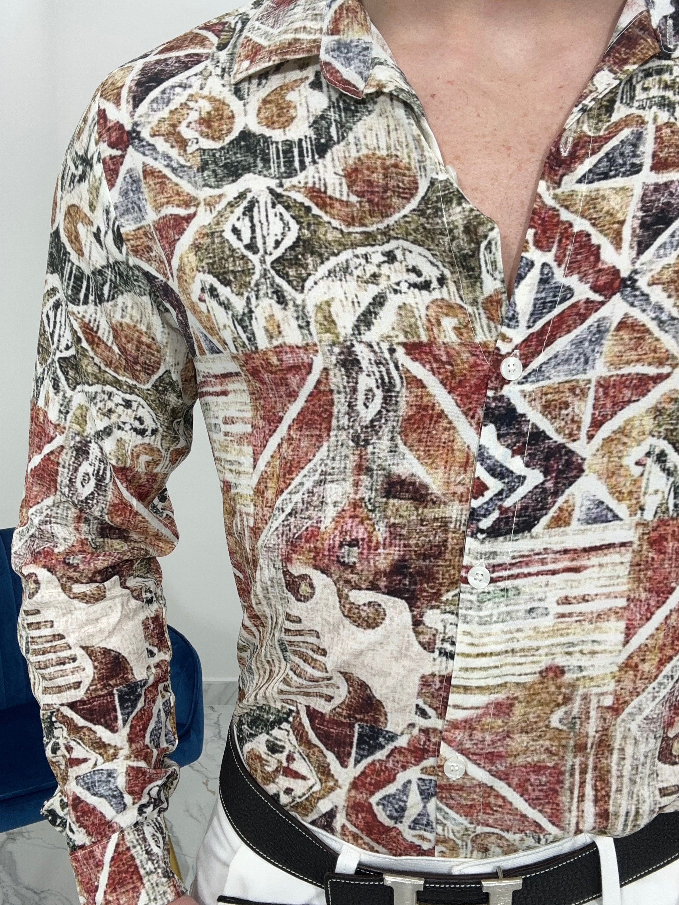 CAMICIA GREEK IN VISCOSA