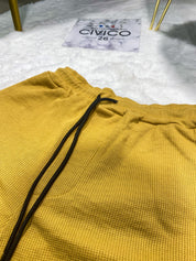 PANTALONCINI MICROFANTASIA - col.SENAPE