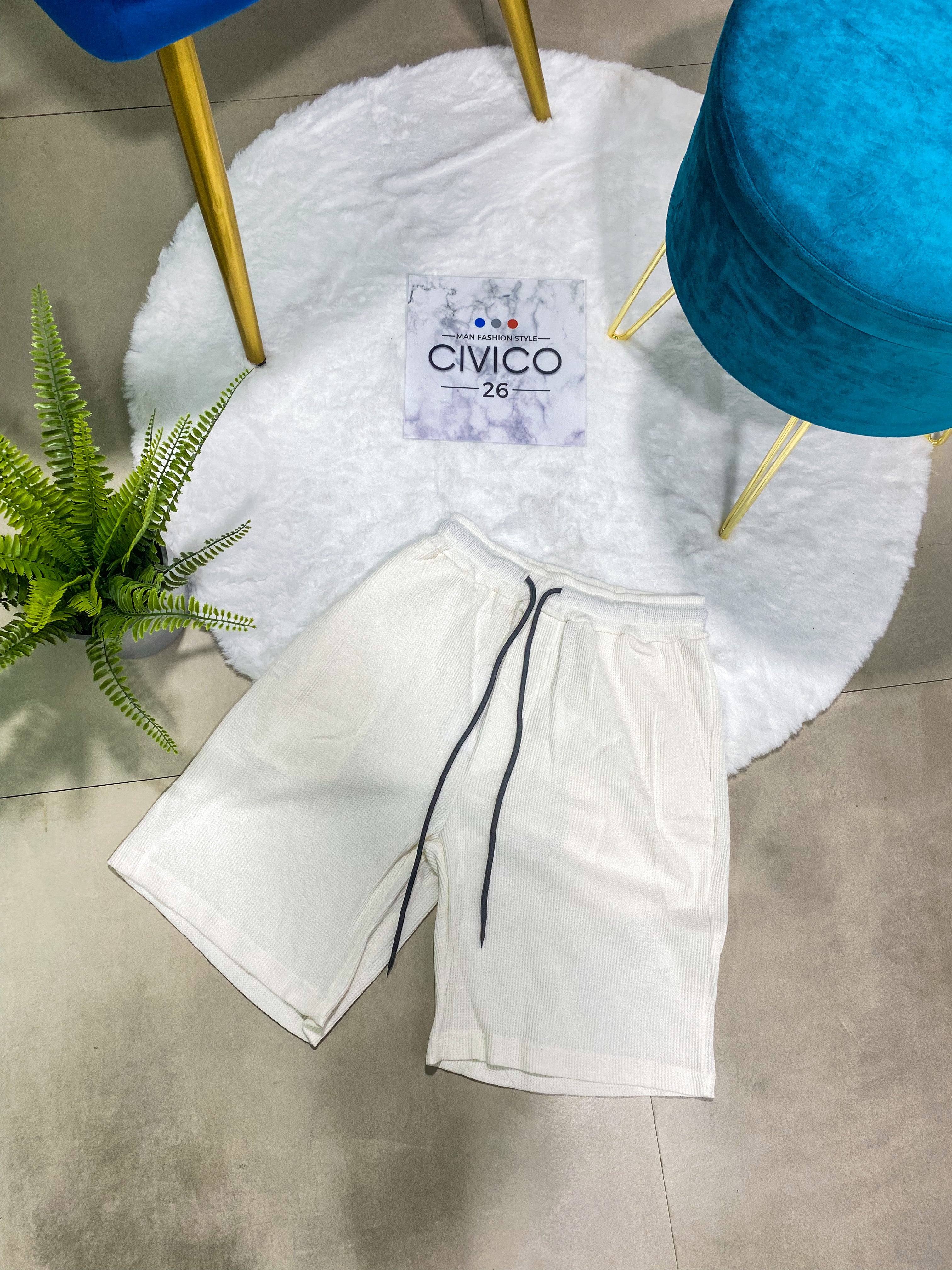 PANTALONCINI MICROFANTASIA - col.BIANCO