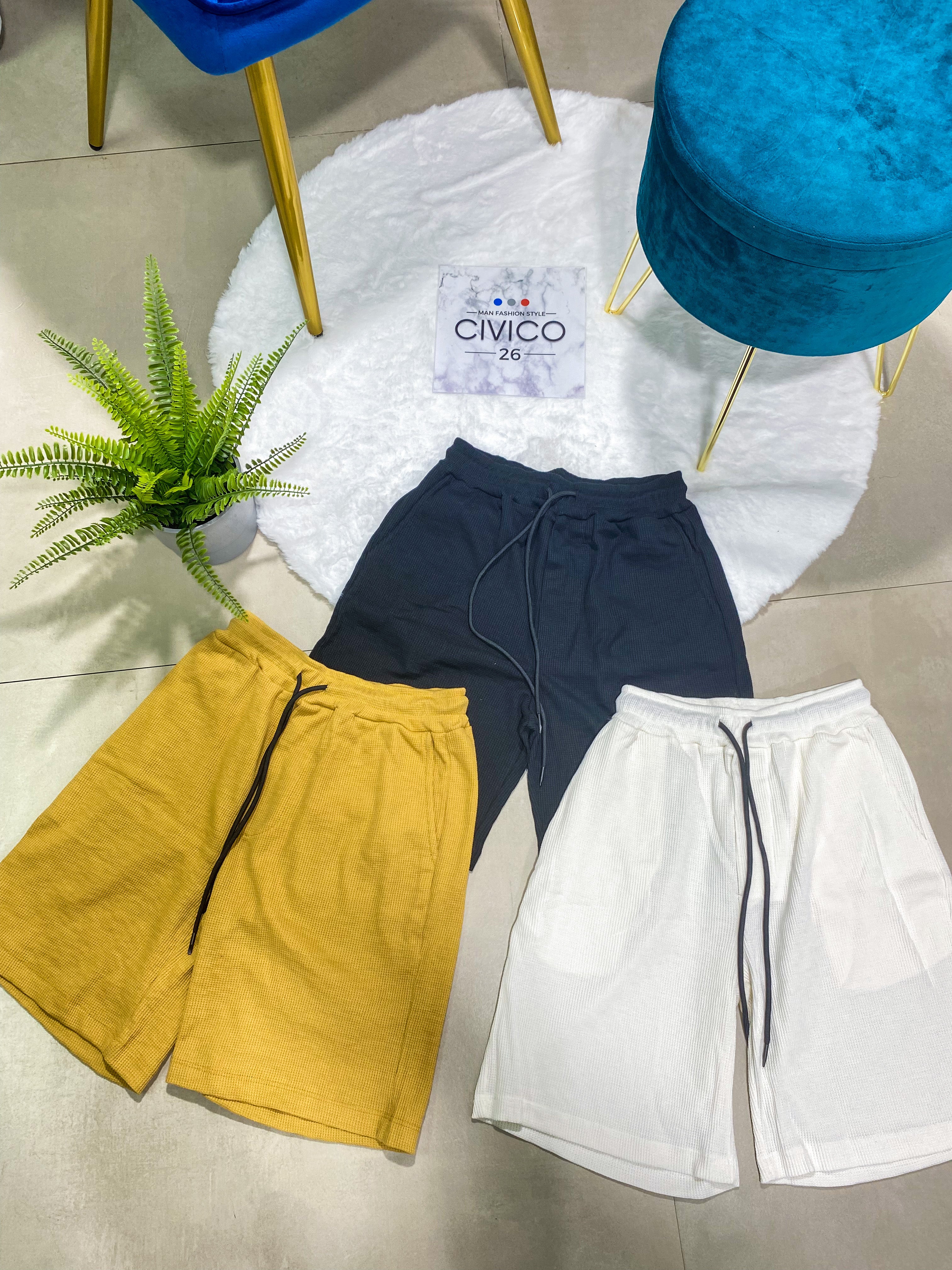 PANTALONCINI MICROFANTASIA - col.BIANCO