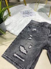 PANTALONCINI Y1805 BLACK RIPPED