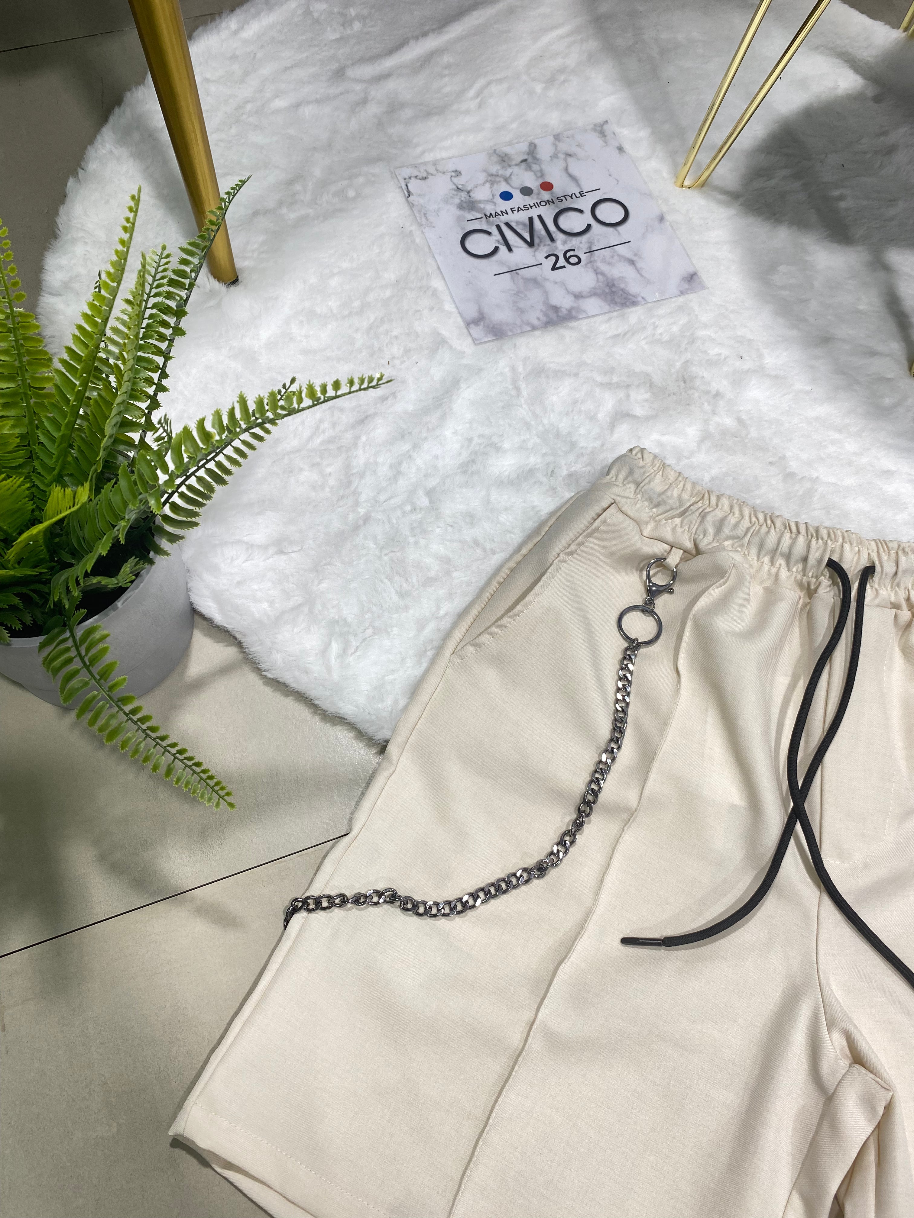 PANTALONCINI GS81 BEIGE