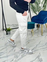 PANTALONE CARGO SINGAPORE col.BIANCO