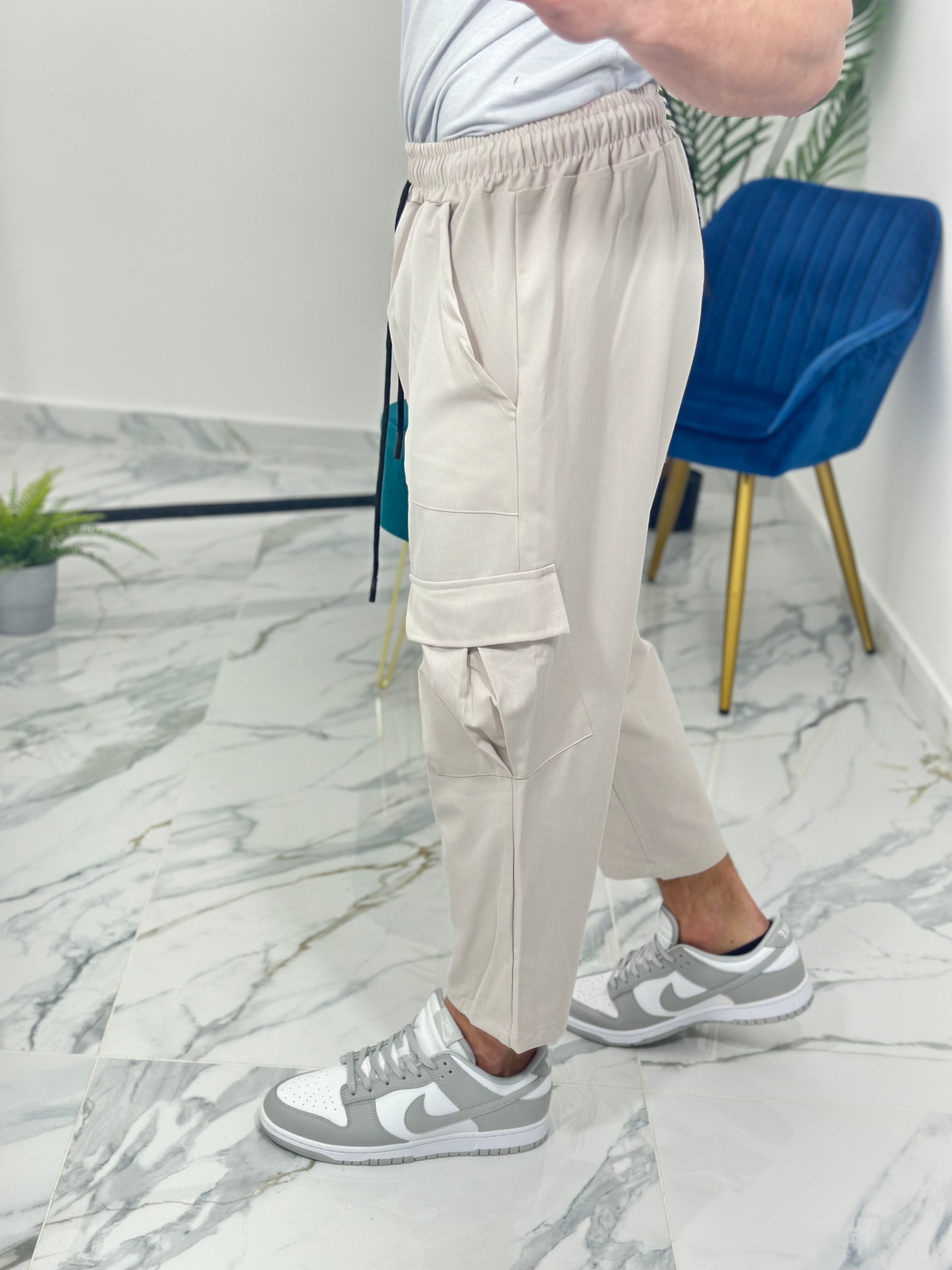 PANTALONI CARGO GL710 col.BEIGE CHIARO