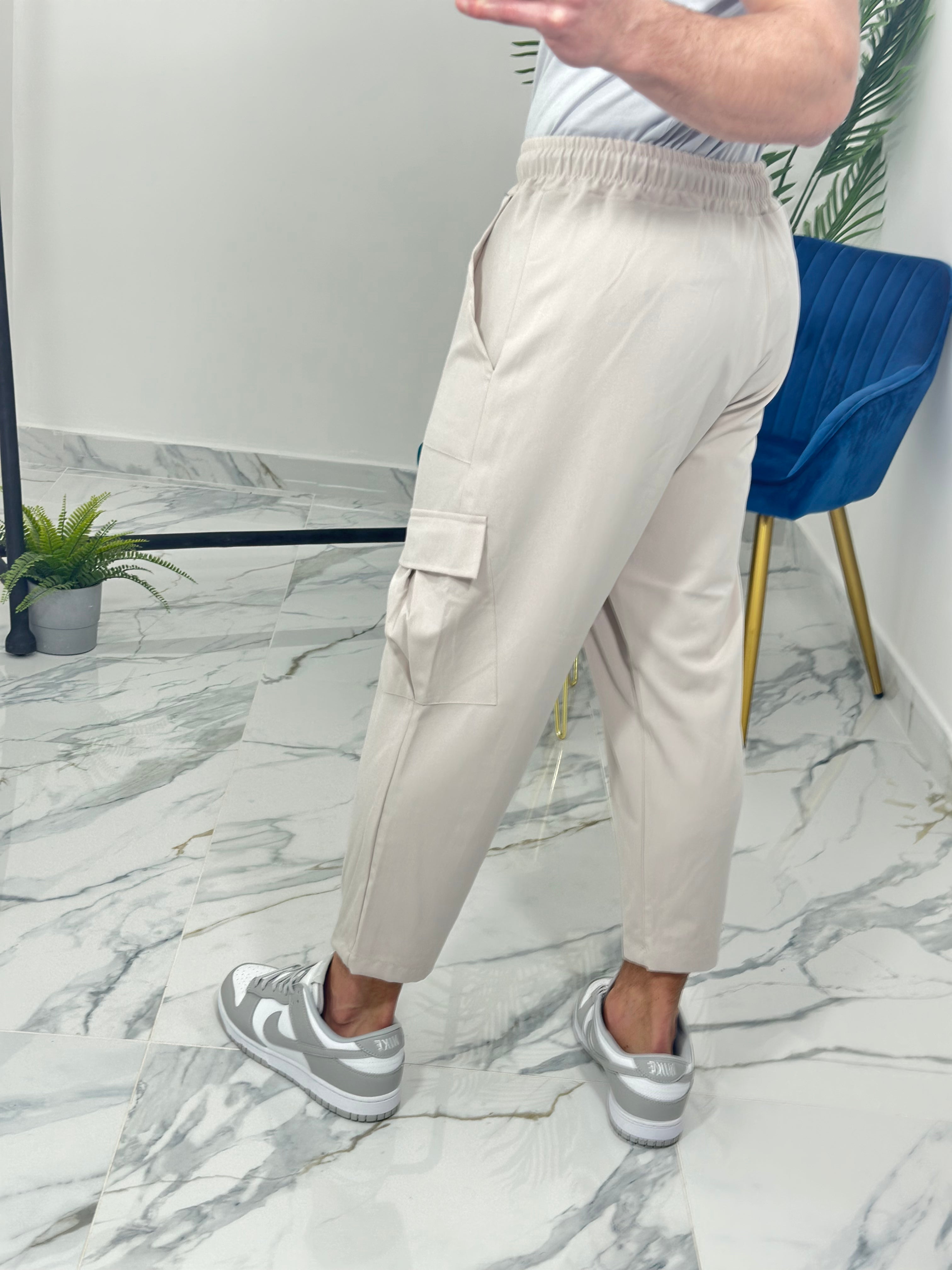 PANTALONI CARGO GL710 col.BEIGE CHIARO