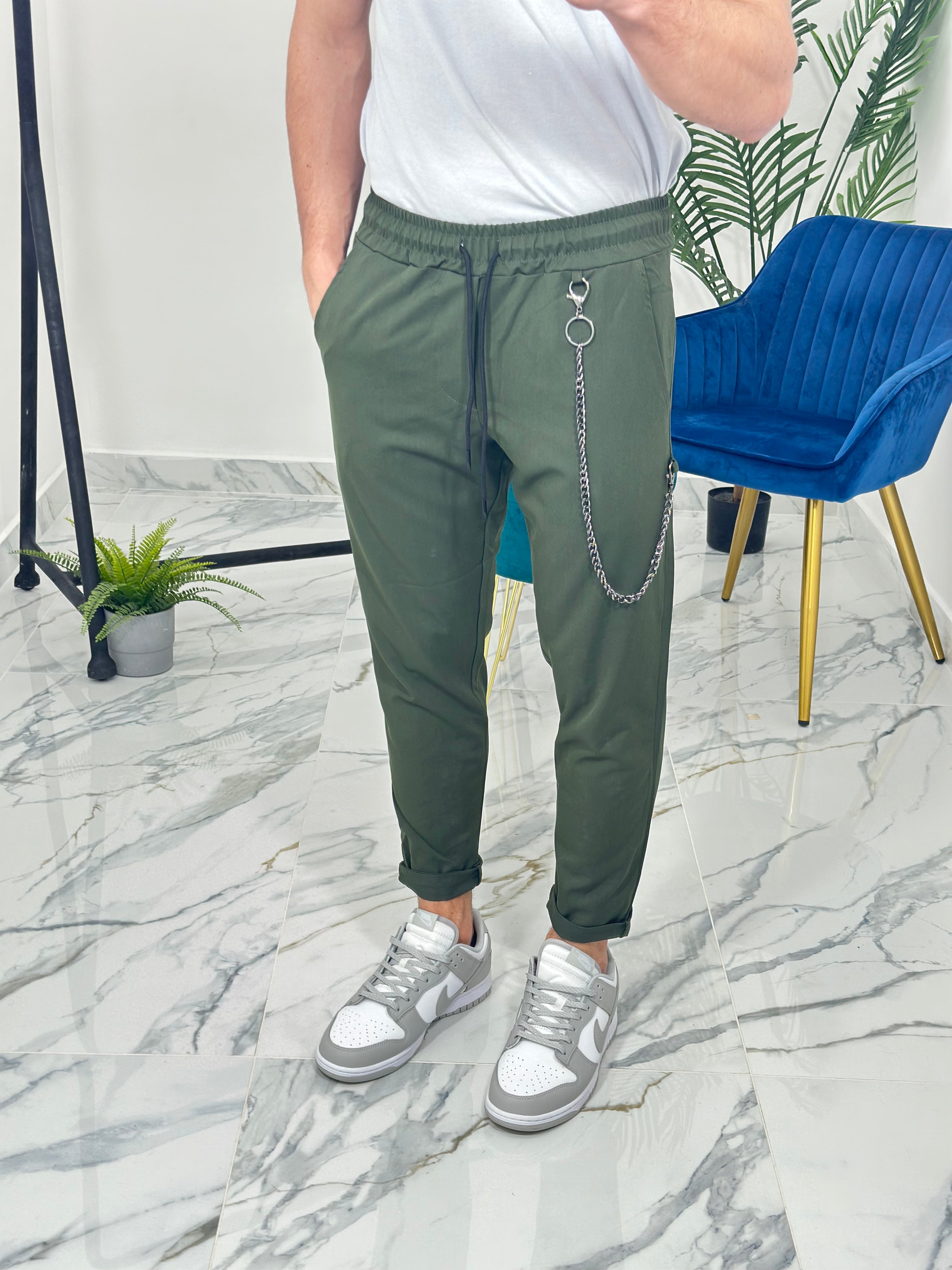 PANTALONI TOKYO GL50 col.VERDE MILITARE