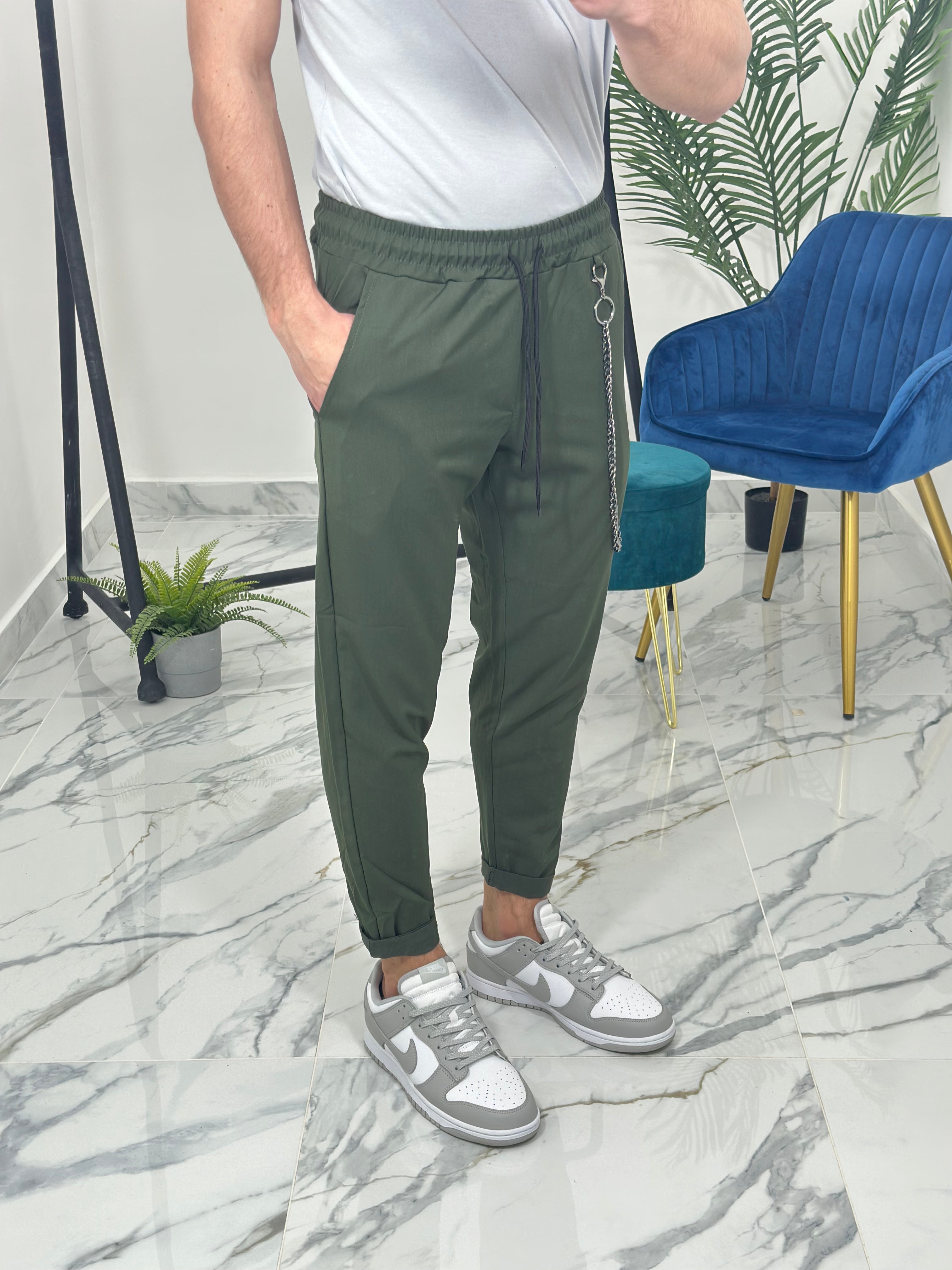 PANTALONI TOKYO GL50 col.VERDE MILITARE