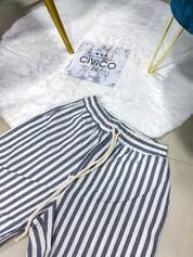 PANTALONCINI A STRISCE Z40 col.BLU