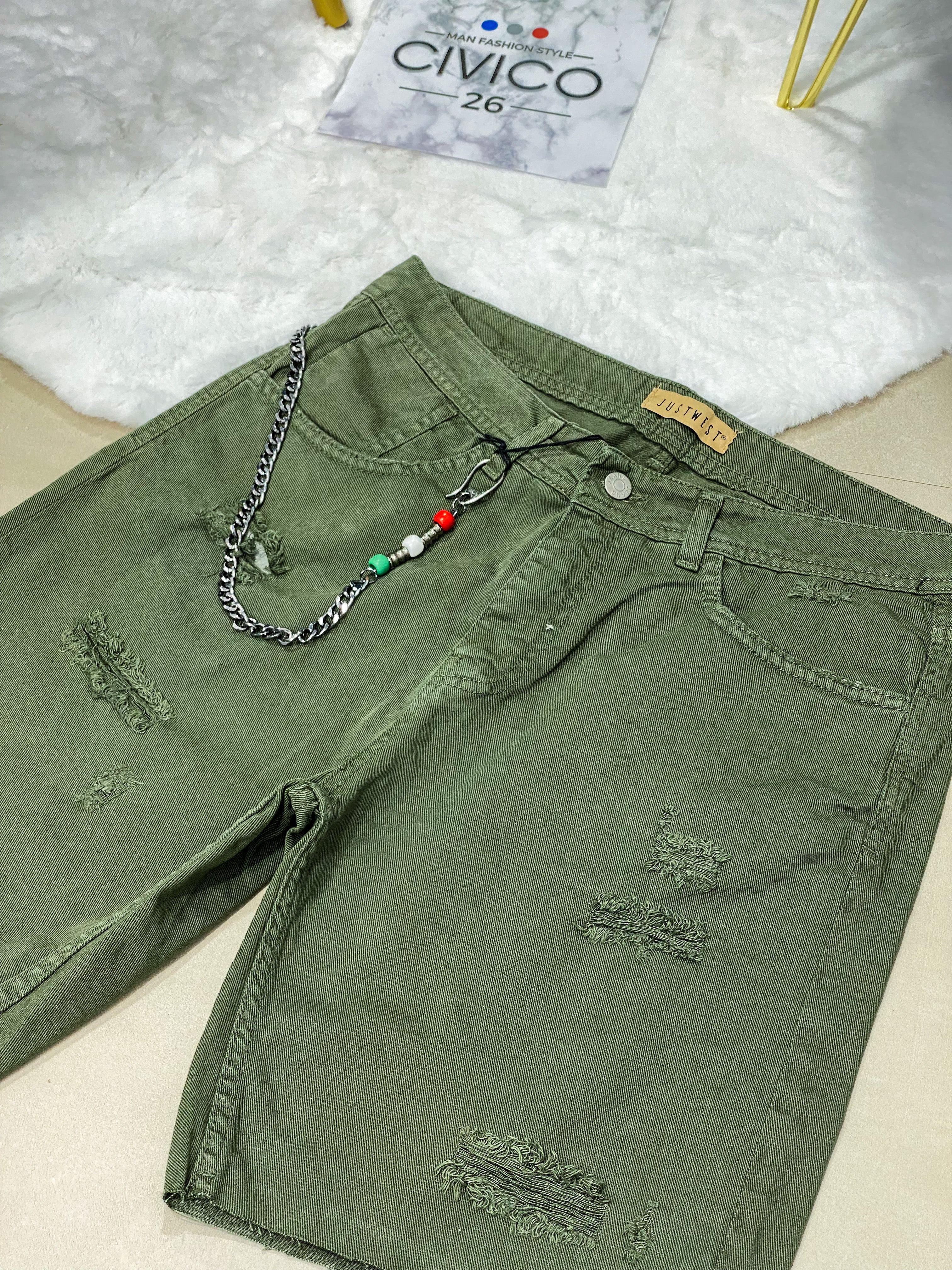 PANTALONCINI - FIRENZE col.VERDE MILITARE