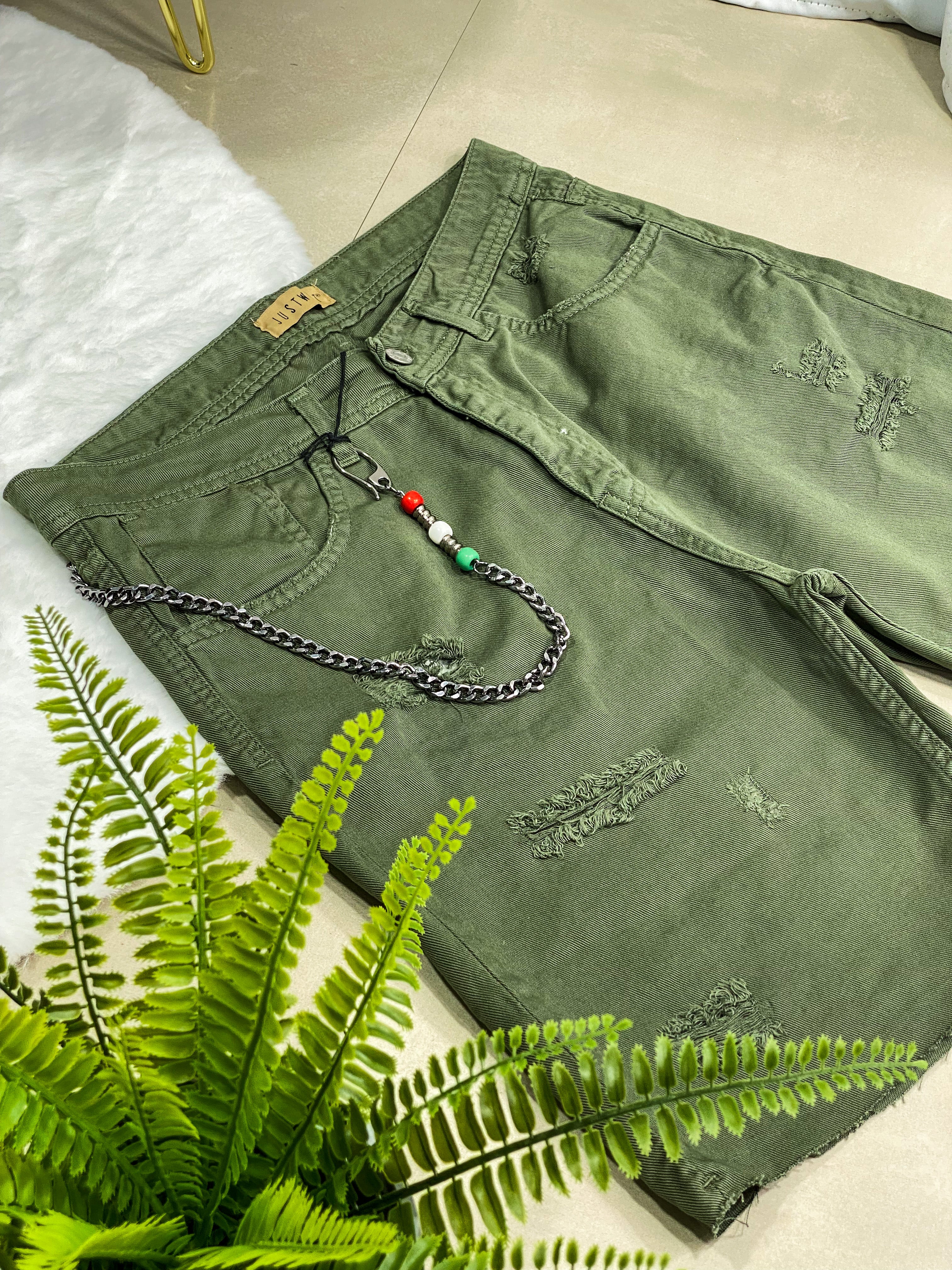 PANTALONCINI - FIRENZE col.VERDE MILITARE
