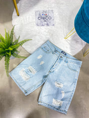 BERMUDA BLUE RIPPED