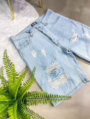 BERMUDA BLUE RIPPED