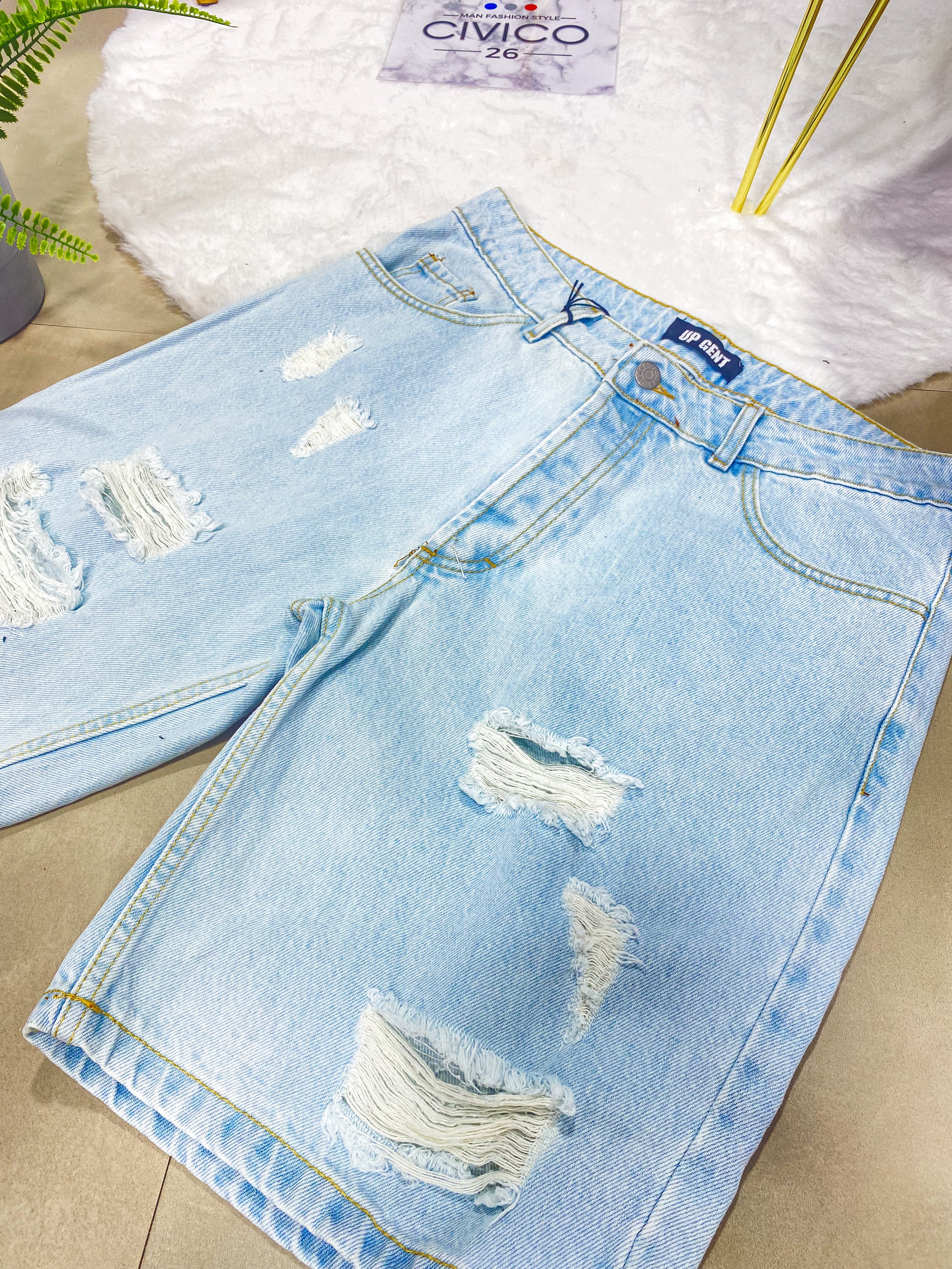BERMUDA BLUE RIPPED