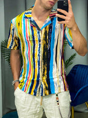 CAMICIA PAINT IN VISCOSA