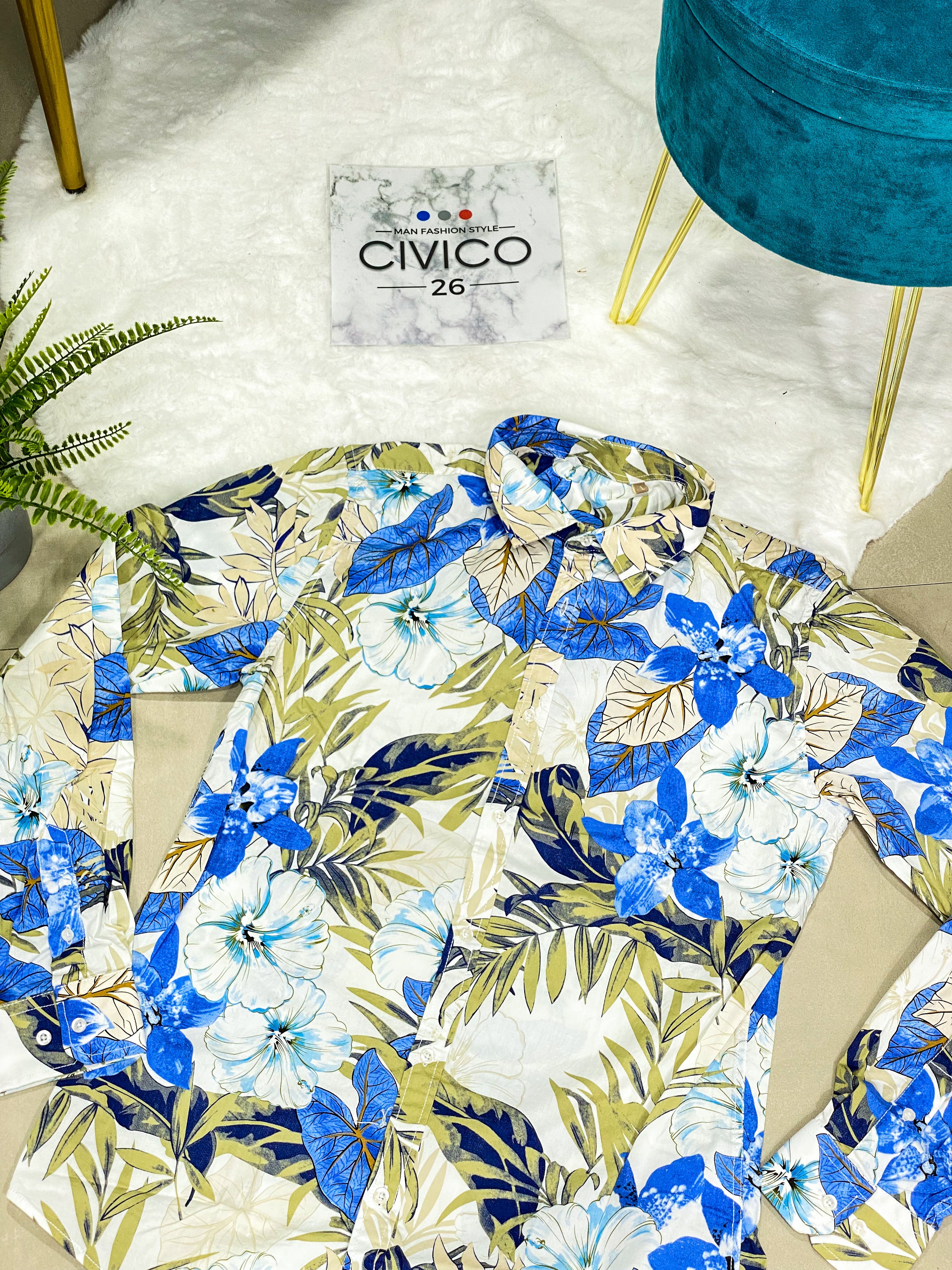 CAMICIA IN LINO FANTASIA AK502