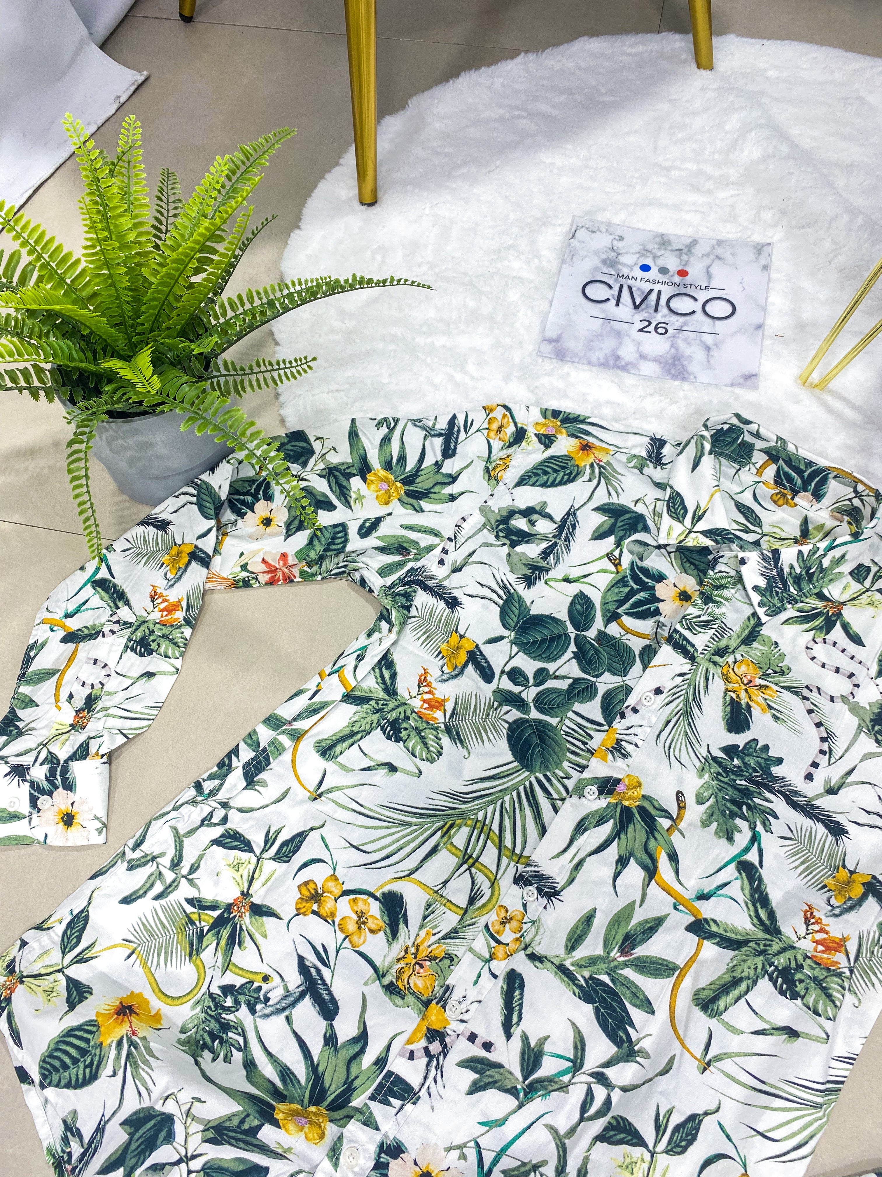 CAMICIA IN LINO FANTASIA AK729