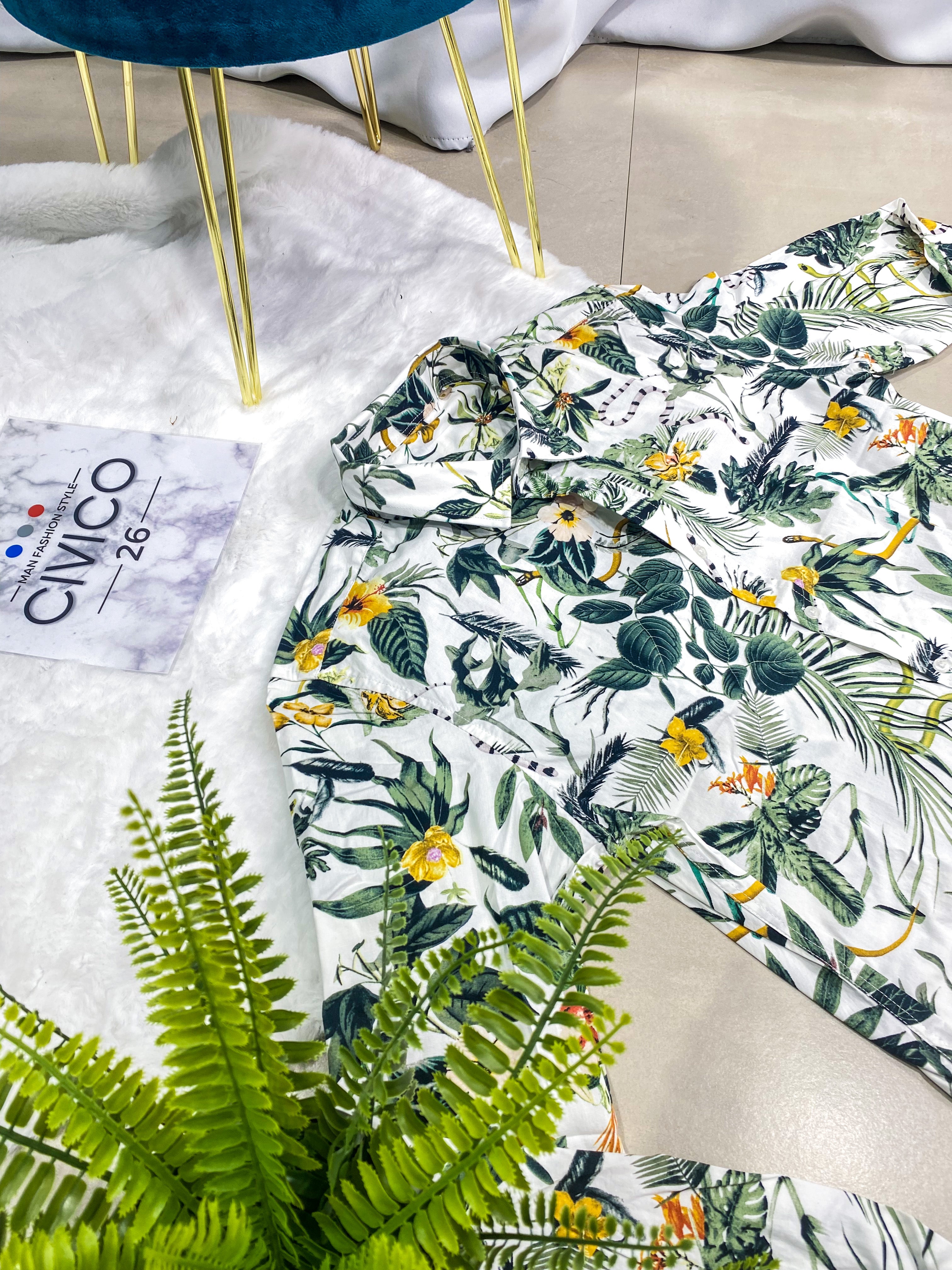 CAMICIA IN LINO FANTASIA AK729