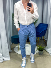 PANTALONE MILANO col.CELESTE