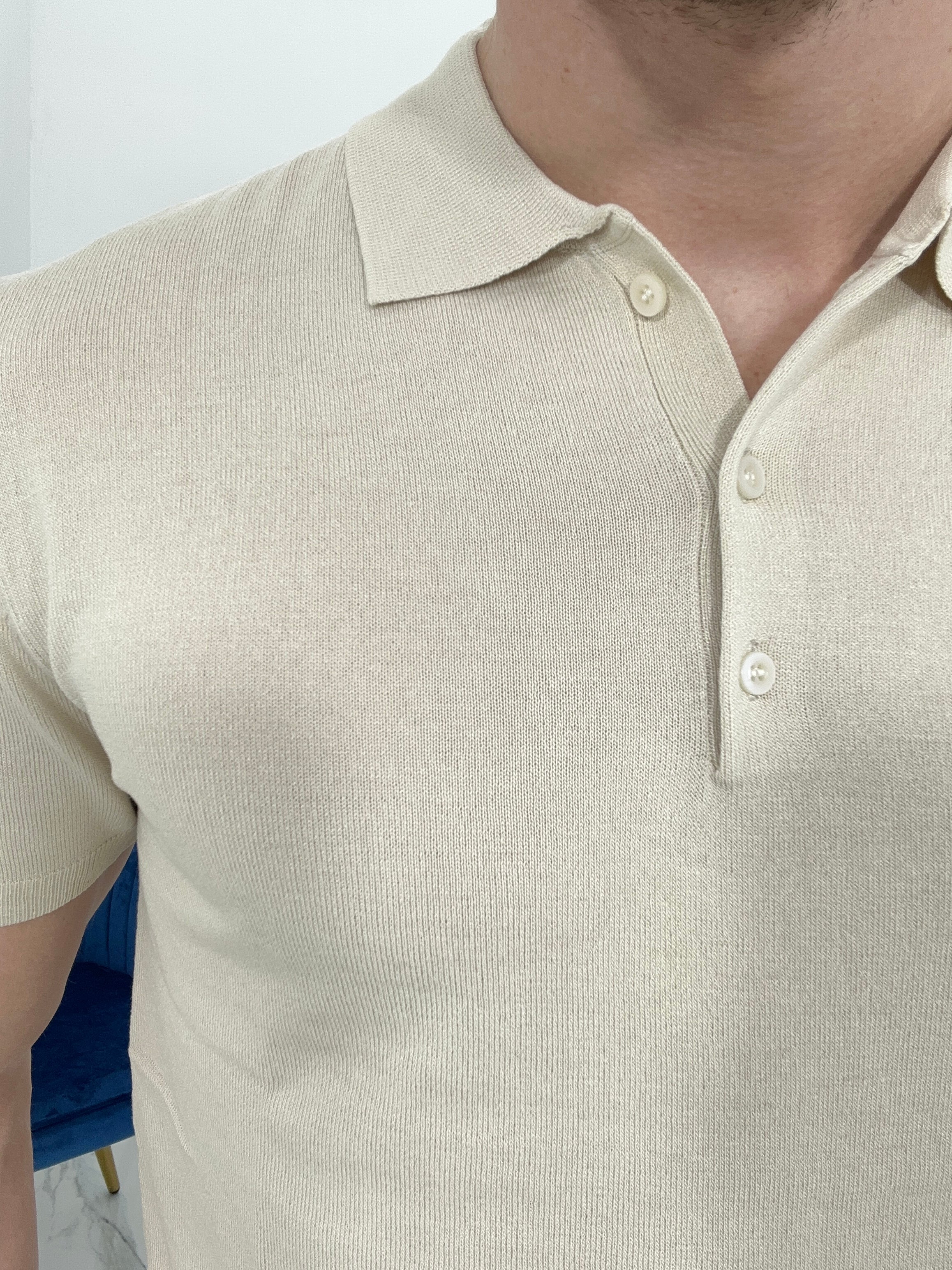POLO IN FILO COL.BEIGE