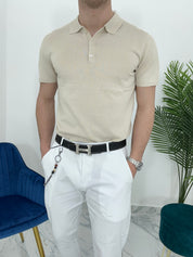 POLO IN FILO COL.BEIGE