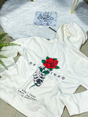 FELPA - DETERMINED COL.BIANCO