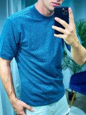 T-SHIRT COL.TURCHESE