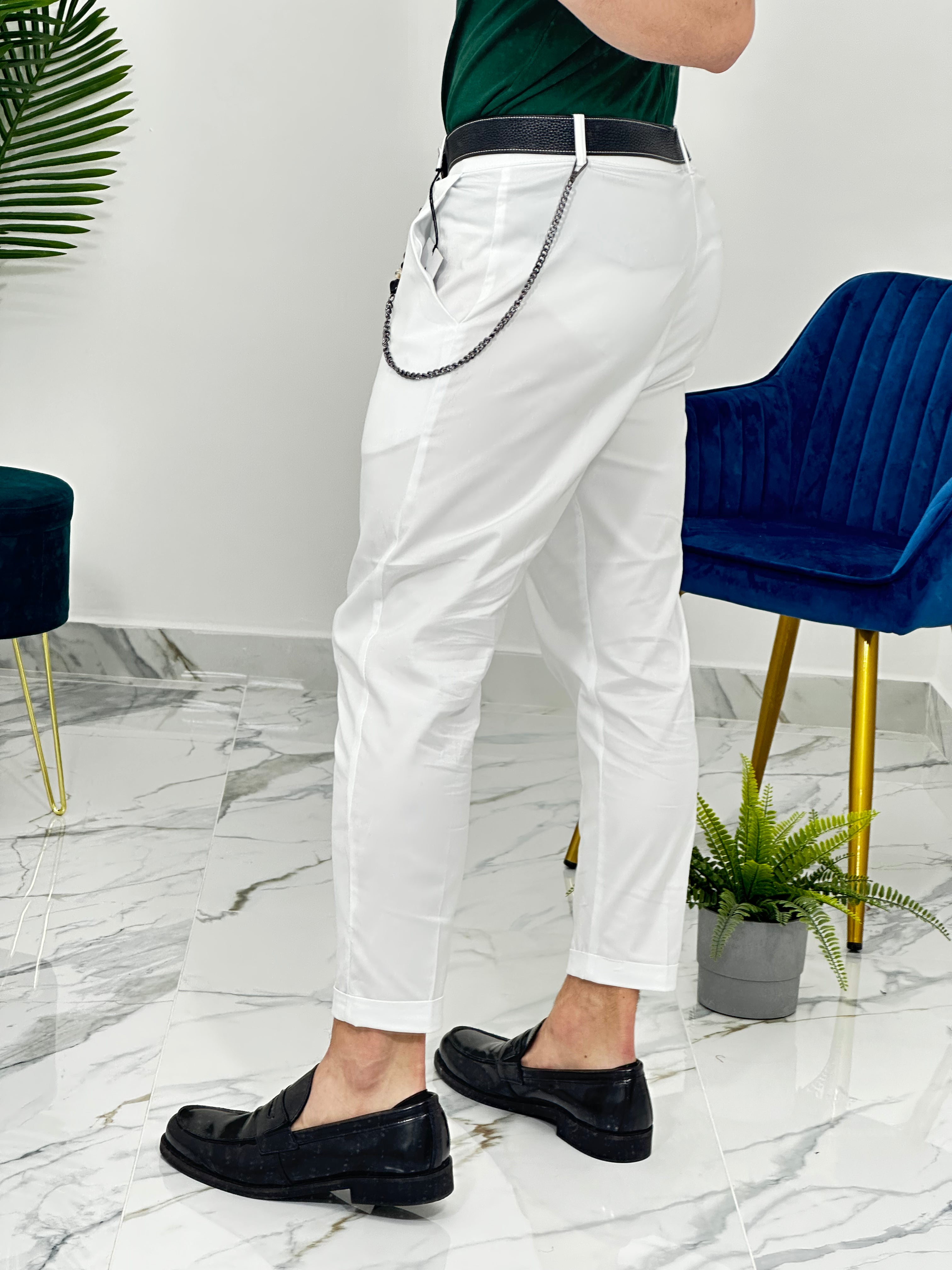 PANTALONI - CAPRI 22PU02 COL.BIANCO