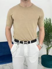 MAGLIA IN FILO COL.CAMMELLO