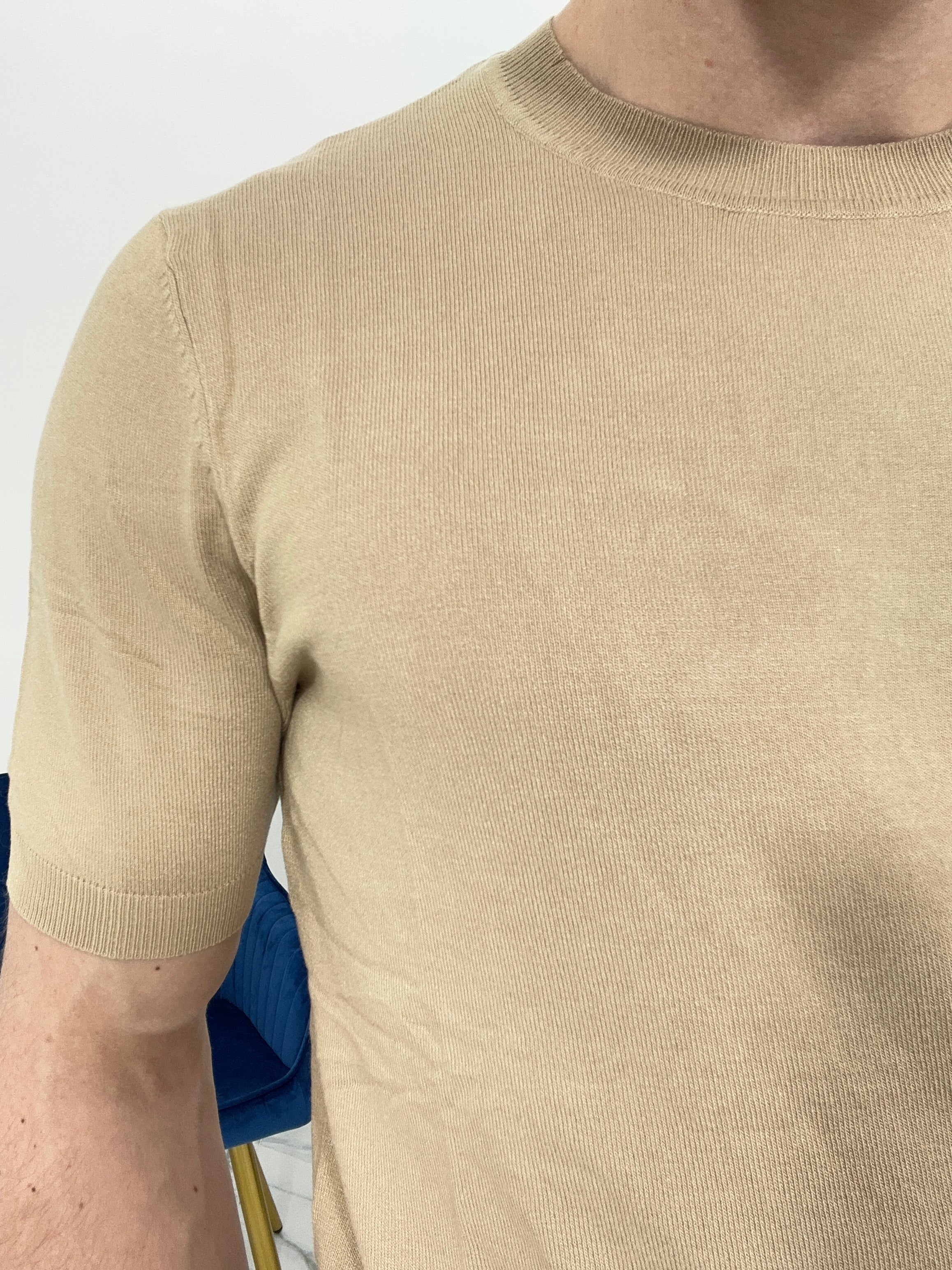 MAGLIA IN FILO COL.CAMMELLO