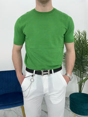 MAGLIA IN FILO COL.VERDE